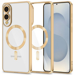 Tech-Protect MagFlex MagSafe Case für Samsung Galaxy S25 Edge - Transparent Gold