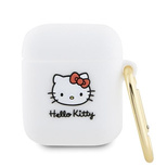 Etui Hello Kitty Silicone 3D Kitty Head na AirPods 1/2 - białe