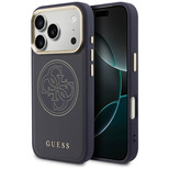 Guess Perforierte 4G MagSafe Hülle für iPhone 17 Pro Max - blau