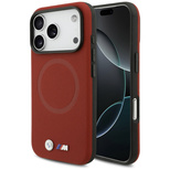 BMW M FW Metal Logo MagSafe Case für iPhone 17 Pro – Rot