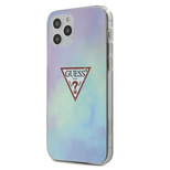 Guess Tie &amp; Die Collection Hülle für iPhone 12 / 12 Pro 6.1&quot; - Blau