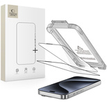 Tech-Protect Quick Set+ 2er-Pack Panzerglas für iPhone 15 Pro - Schwarz
