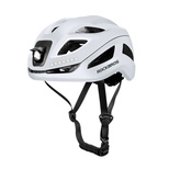Kask rowerowy Rockbros ZK-077 ze zintegrowanym oświetleniem wielokierunkowym 57-61 cm - biały