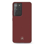 Mercedes Silicone Line Case für Samsung Galaxy S21 Ultra - Rot
