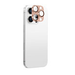 AmazingThing Luftfahrt-Legierung gehärtetes Glasobjektiv für iPhone 16 Pro / 16 Pro Max Kameraobjektiv - Roségold