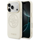 Guess Perforierte 4G MagSafe Hülle für iPhone 17 Pro Max – Beige
