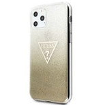 Guess GUHCN65SGTLGO iPhone 11 Pro Max gold/gold hard case Glitter Triangle