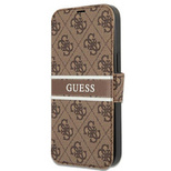 Guess GUBKP13S4GDBR iPhone 13 mini 5.4&quot; brown/brown book 4G Stripe