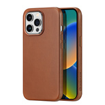 Dux Ducis Naples iPhone 14 Pro Hülle magnetisches Leder MagSafe Hülle braun