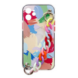 Color Chain Case gel flexible elastic case cover with a chain pendant for iPhone 13 Pro Max multicolour  (4)