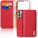 Dux Ducis Hivo Hülle Samsung Galaxy S23+ Flip Cover Wallet Stand RFID blockierend rot