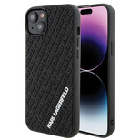 Karl Lagerfeld 3D Rubber Multi Logo case for iPhone 15 Plus - black