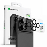 Szkło na aparat AMAZINGTHING Sapphire na iPhone 17 Pro / Pro Max - z szarą ramką