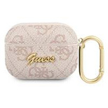 Guess GUAP4GSMP AirPods Pro Cover Pink/Pink 4G Script Metal Collection