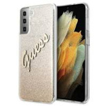 Guess GUHCS21MPCUGLSGO S21+ G996 złoty/gold hardcase Glitter Gradient Script