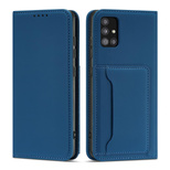 Magnet Card Case Case for Samsung Galaxy A52 5G Pouch Wallet Card Holder Blue