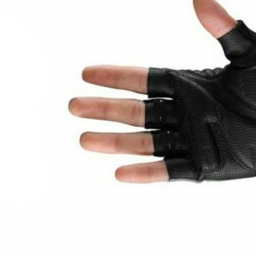 A hand in a Rockbros S106BK cycling glove