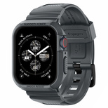 Spigen Rugged Armor Pro Hülle für Apple Watch 4 / 5 / 6 / 7 / 8 / 9 / SE (44 / 45 mm) – Dunkelgrau