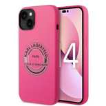 Karl Lagerfeld KLHCP14SSRSGRCF iPhone 14 6.1 &quot;hardcase pink / pink Silicone RSG