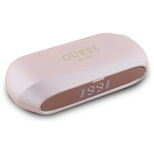 Guess Elongated Metallic Printed Logo Bluetooth TWS Kopfhörer + Dockingstation - Rosa