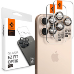 Osłona Aparatu Spigen Optik Pro GLAS.TR ”EZ FIT” Camera Protector 2-PACK na iPhone 16 Pro / Pro Max - brązowa