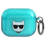 Karl Lagerfeld KLAPUCHFL AirPods Pro cover niebieski/blue Choupette