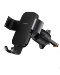 Baseus Metal Age 3 Car Phone Holder, Gravity, for Air Vent - Black