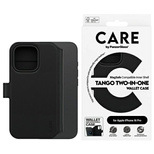 CARE by PanzerGlass Feature Tango 2in1 Wallet MagSafe Hülle für iPhone 16 Pro – Schwarz