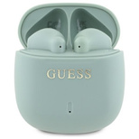 Guess GUTWSJ14ESGN TWS Bluetooth-Kopfhörer + Dockingstation Grün/Grün Gedrucktes klassisches Logo