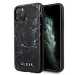 Guess GUHCN65PCUMABK iPhone 11 Pro Max czarny/black Marble