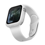 Uniq Lino-Gehäuse für Apple Watch 4 / 5 / 6 / SE 44 mm – weiß