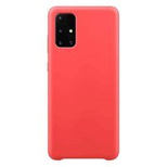 Silicone Case elastyczne silikonowe etui pokrowiec Samsung Galaxy A72 4G czerwony