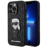 Karl Lagerfeld KLHCP14LSAKHPKK iPhone 14 Pro 6,1" schwarz/schwarz Saffiano Monogram Ikonik