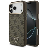 Guess 4G Triangle Logo MagSafe Case for iPhone 17 Pro Max / 18 Pro Max - Brown