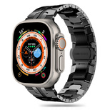 Tech-Protect Stainless Line Armband für Apple Watch 4 / 5 / 6 / 7 / 8 / 9 / SE / Ultra 1 / 2 (42/44/45/49 mm) – Schwarz