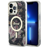 Guess GUHMP14XHCFWSK iPhone 14 Pro Max 6.7&quot; black/black hardcase Flower MagSafe