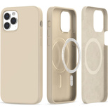 Tech-Protect Silikon MagSafe Hülle für iPhone 12 / 12 Pro – Beige