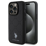 Etui U.S. Polo Assn. Yoke Pattern na iPhone 15 Pro Max - czarne