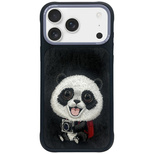Etui Nimmy Big Eyed Pet 2.0 Panda do iPhone 17 Pro - czarne