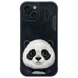 Nimmy Big Eyed Pet 2.0 Panda Hülle für iPhone 15 - Schwarz