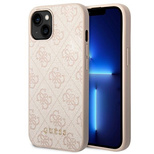 Guess GUHCP14MG4GFPI iPhone 14 Plus 6,7" różowy/pink hard case 4G Metal Gold Logo