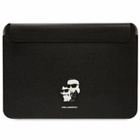 Karl Lagerfeld Saffiano Karl&amp;Choupette case for a 14&quot; laptop - black