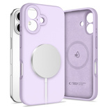 Tech-Protect Liquid Silicone MagSafe iPhone 16 Case - Purple