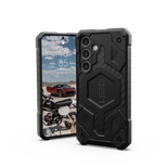 UAG Monarch Pro case for Samsung Galaxy S24 with magnetic module - black carbon