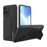 Wozinsky Kickstand Case silicone case with kickstand case for Xiaomi Redmi Note 11S / Note 11 black