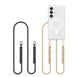 Tech-Protect FlexAir Chain MagSafe Case für Samsung Galaxy S25 - Schwarz-Beige
