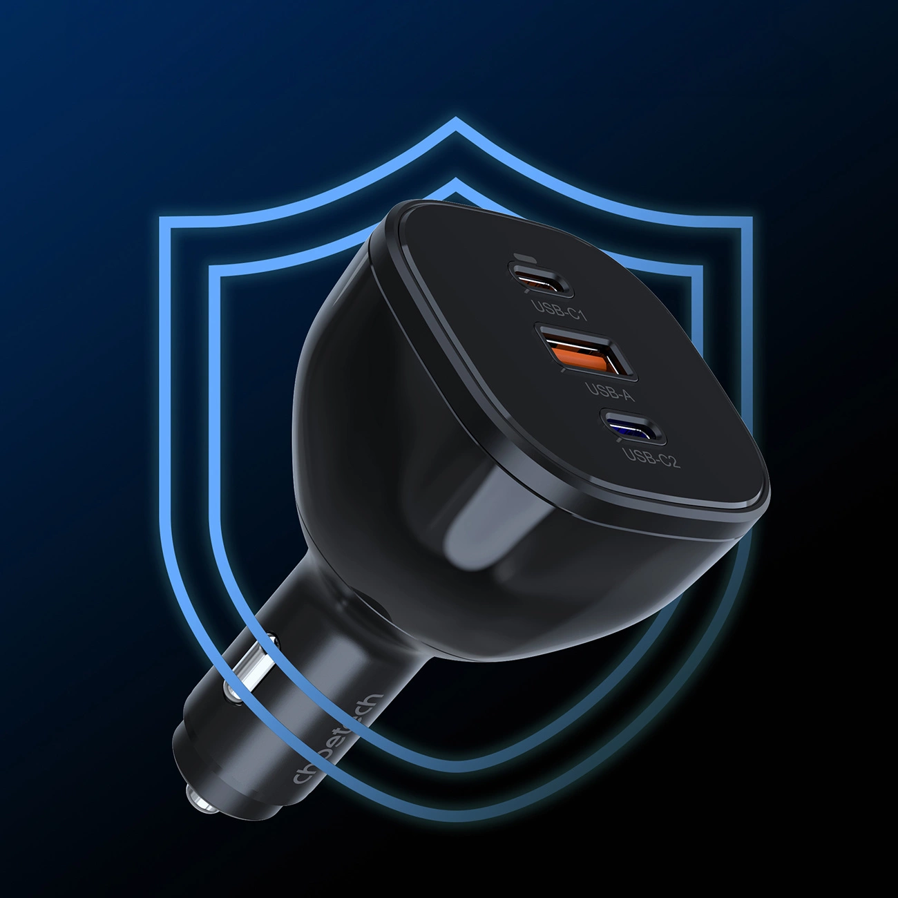 Shield protecting the Choetech TC0024 Car Charger