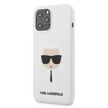 Karl Lagerfeld KLHCP12LSLKHWH iPhone 12 Pro Max 6,7" biały/white hardcase Silicone Karl's Head