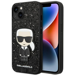 Karl Lagerfeld KLHCP14MGFKPK iPhone 14 Plus 6.7 &quot;hardcase black / black Glitter Flakes Ikonik