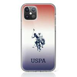 US Polo Assn. Gradient Pattern Collection iPhone 12 mini Hülle - Rot und Blau